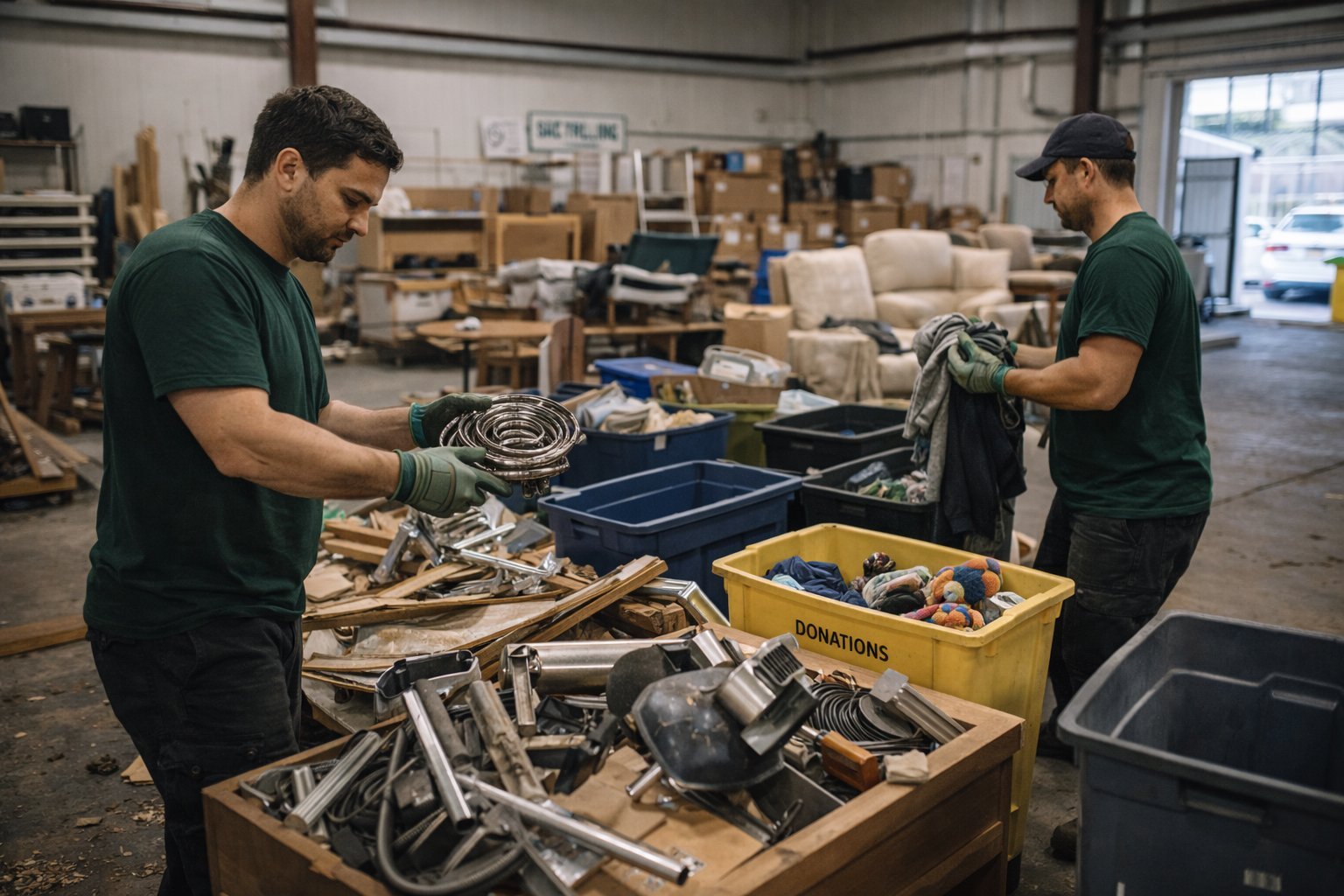 Eco-friendly junk removal recycling